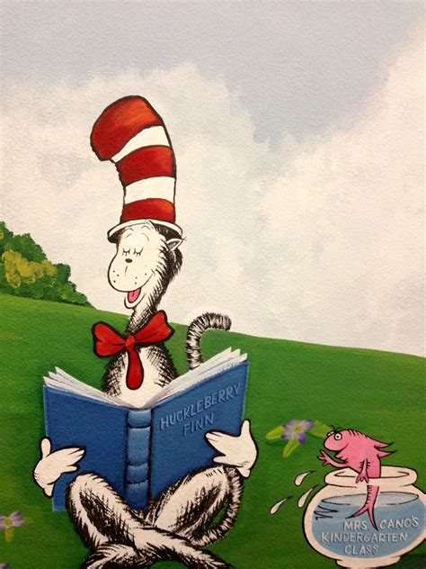 Cat In The Hat Kyrene Elementary School Reading Books Library Mural Reading Hut Reading Books