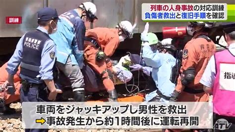 万が一の対応確認・車両をジャッキアップし負傷者救出 列車の人身事故想定しjr・警察・消防が訓練 青森駅 Tbs News Dig