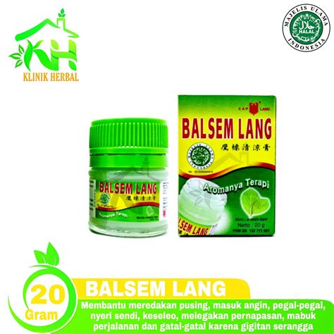 Balsem Lang Hijau Eagle Balm Cap Lang Lazada Indonesia