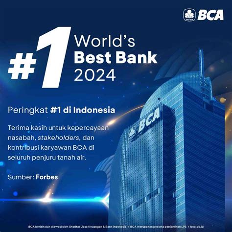 Forbes Kembali Nobatkan BCA Jadi Bank Terbaik Di Indonesia AllRelease