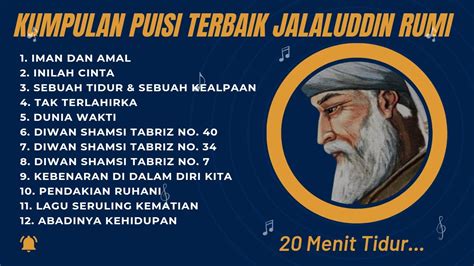 Kumpulan Puisi Terbaik Jalaluddin Rumi Dengarkan Untuk Muhasabah Diri