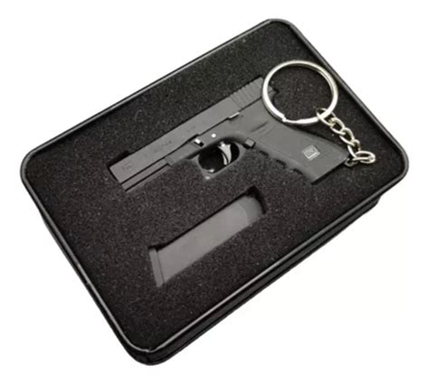 Glock Pistola Brinquedo Miniatura Desmontavel Chaveiro Parcelamento