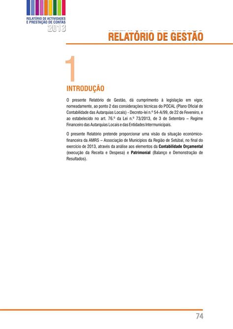 Relatório De Actividades E Prestação De Contas 2013 By Amrs Issuu