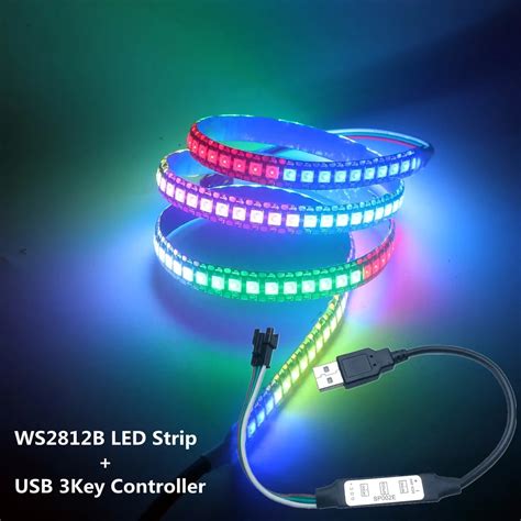 DC5V WS2812B Led Strip Light 30 60 144leds M Addressable Individually