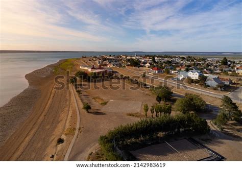 Aerial Photography Town On Atlantic Coast Stock Photo