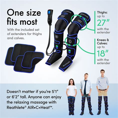 Buy REATHLETE Air-C Leg/Foot Compression Heat Pad Massager Boots w
