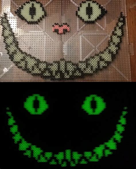 Cheshire Cat Perler Bead By Boredomcircle On Deviantart