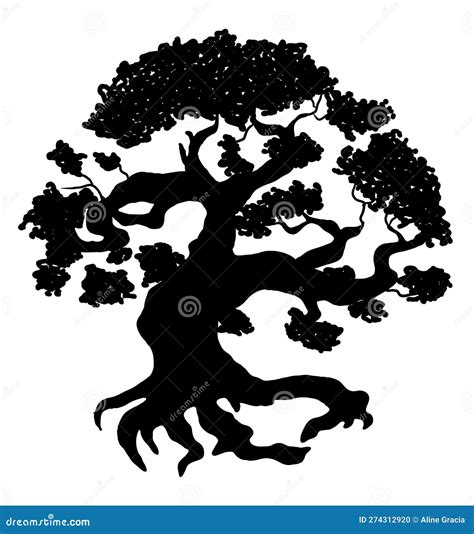 Striking Black Life Tree Illustration A Symbolic And Meaningful Piece