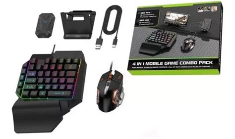 Kit Teclado Mouse Gamer Adaptador Bluetooth Celular Pubg En Venta En