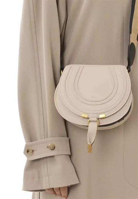 Chlo Chloe Small Marcie Saddle Crossbody Bag In Nude Buy Chlo