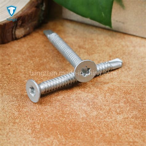 Tgr Tsingri Carbon Steel Coated Csk Torx T Countersunk Bi Metal Self