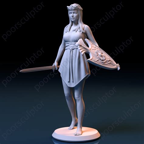 3d Resin Prints Hera Greek Goddess Unpainted Model Threedtreasury Resin Miniatures