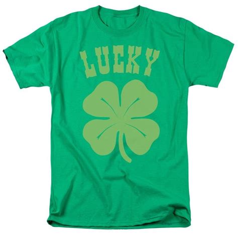 St Patricks Day Lucky Shamrock Kelly Green Shirts Etsy Shamrock