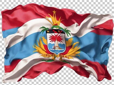 Bandera De Antigua Y Barbuda Bandera Nacional Con Trazo De Pincel Sobre