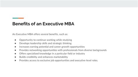 Ppt The Value Of An Executive Mba For Career Advancement Powerpoint