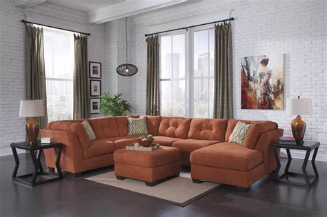 Rust Colored Sofa And Loveseat | Baci Living Room