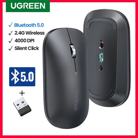 UGREEN Mouse Wireless Bluetooth Silent Mouse 4000 DPI For MacBook