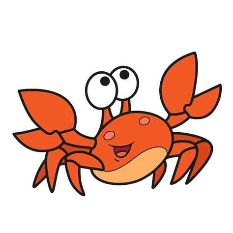 Premium Vector Cute Cartoon Sea Crab Color Variation Isolated On