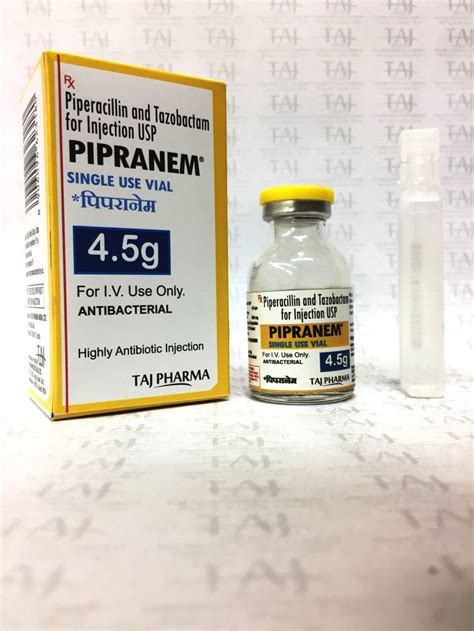 Piperacillin And Tazobactam For Injection USP 4 5g Suppliers