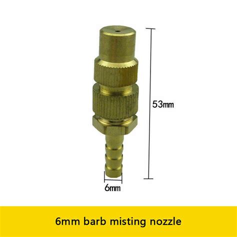 2pcs Brass Spray Misting Nozzle Sprayer Adjustable Garden Sprinkler