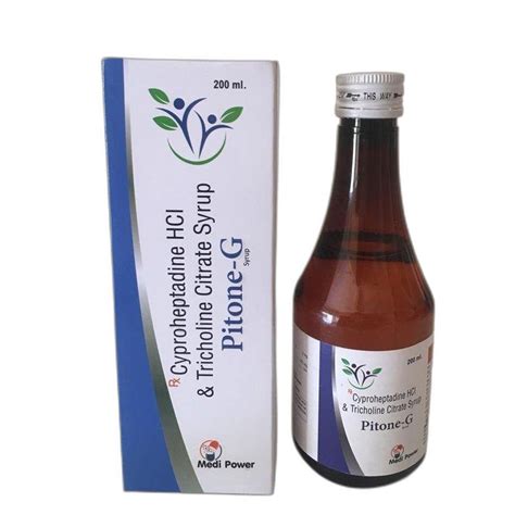 Ml Cyproheptadine Hci Tricholine Citrate Syrup At Rs Bottle