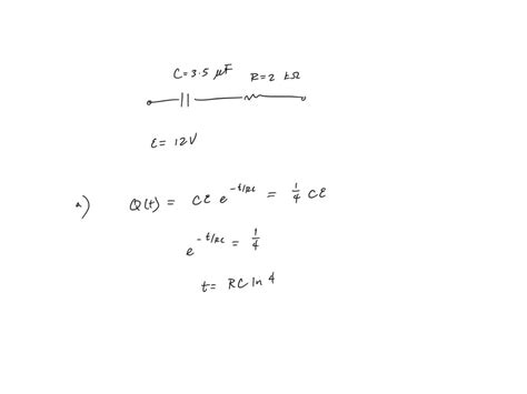 Solved Consider A Capacitor C Being Discharged Through A Resistor R As