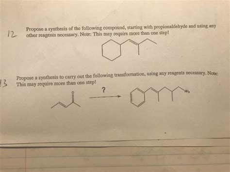 Solved Propose a synthesis of the following compound, | Chegg.com