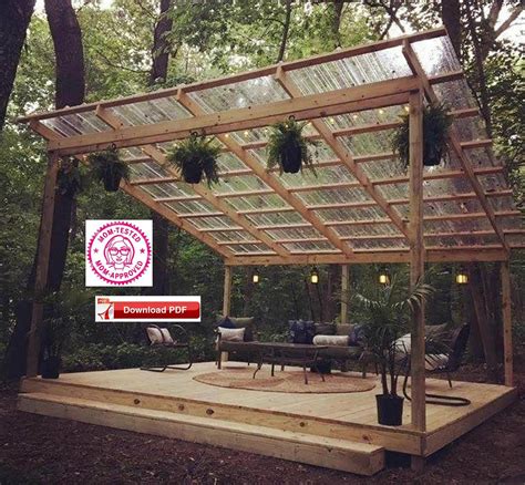 Covered Deck Plan/Covered Patio Plan/Covered Shelter | Etsy