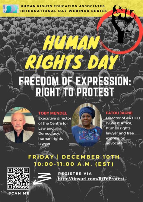 Hreas Webinar Freedom Of Expression Rights To Protest Human