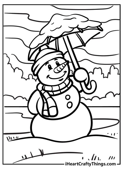 Printables Snowman Coloring Pages Coloring Pages Christmas Coloring