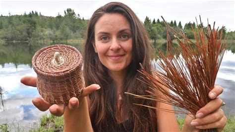 Making A Basket From Pine Needles Start To Finish Pine Needle