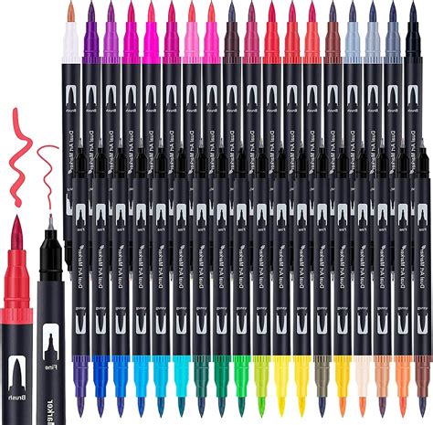 Peakness Dual Brush Pen Filzstifte Set 40 Farben Aquarellstifte Mit