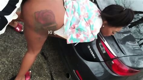 Big Ass Fucked In Public Over Her Car Pt 3