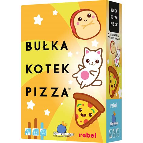 Bułka Kotek Pizza gra karty planszowa karciana dla rodzin małych dzieci