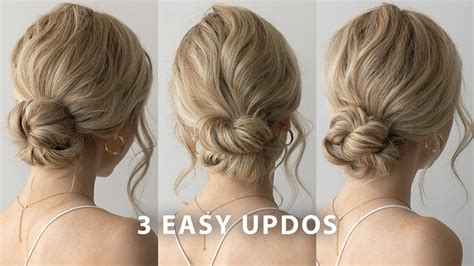 3 Easy Low Bun Updos ️ Perfect For Bridal Wedding Summer Bridesmaid Youtube