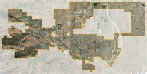 Map of Palmdale city, California