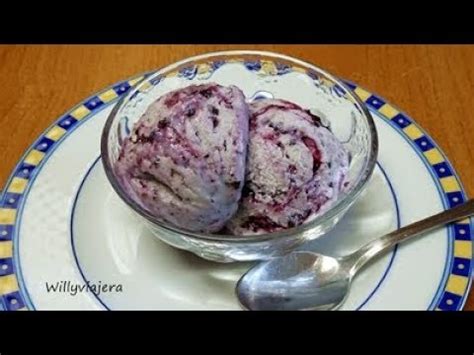 WILLYVIAJERA PURI Super helado de arándanos 3 ingredientes