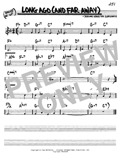 Long Ago (And Far Away) | Sheet Music Direct