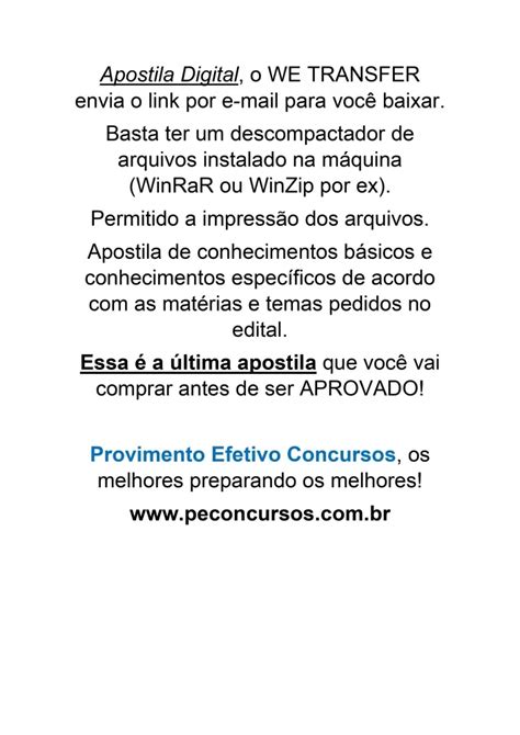 Provimento Efetivo Concursos Apostila DNIT Analista Infraestrutura