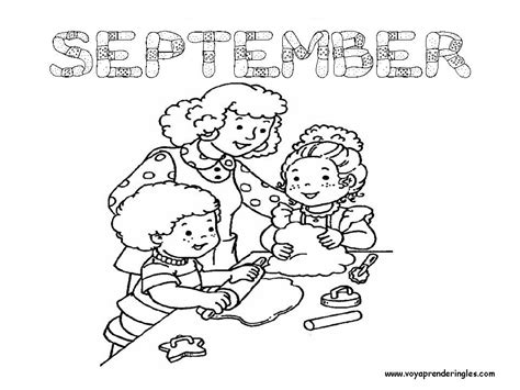 Coloring Pages Months of the Year Dibujos Meses del Año Voy