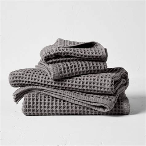 Waffle Hand Towel Dark Gray Casaluna™ Target