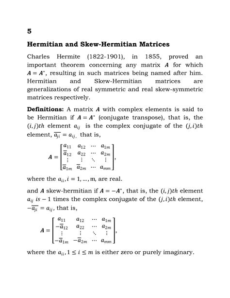 Solution Hermitian And Skew Hermitian Matrices Studypool