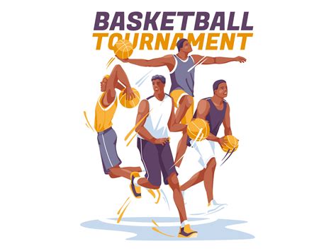 Basketball characters by Maria Ahafonova on Dribbble