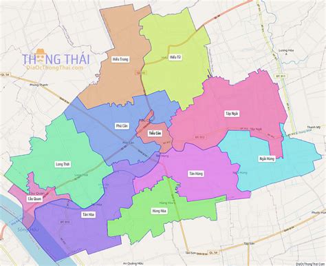 Bản đồ Tỉnh Trà Vinh Chi Tiết Mới Nhất 2023 Algerievn