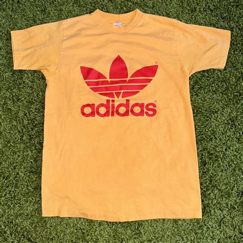 Vintage 80s Adidas Trefoil Logo 2 Sided Sz Medium Depop