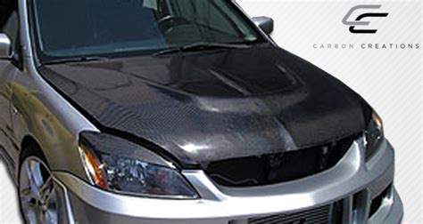 Carbon Fiber Hood Body Kit For 2005 Mitsubishi Lancer 2004 2007