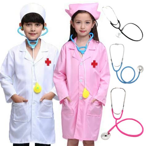 Children Doctor Role Play Costume Fancy Party Wear Medical Clothing ...