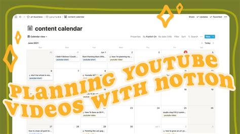 How I Plan My Youtube Videos With Notion a look at my content calendar ...