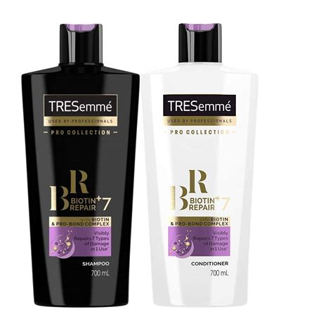 Tresemme Biotin Repair 7 Shampoo And Conditioner Set With Pro Bond Complex 24 Fl Oz 700 Ml