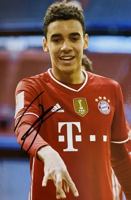 Jamal Musiala Deutschland Dfb Fc Bayern M Nchen Autogramm Foto Signiert